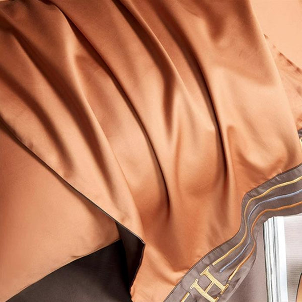 Komplet pościeli EliteCotton Premium z satyny bawełnianej z haftem – antystatyczny, oddychający, nie blaknący, niekurczliwy, z zamkami błyskawicznymi 8