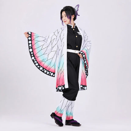 Kostium cosplay anime kimono z mieczem, idealny strój na Halloween dla dzieci i dorosłych, przedstawiający kolorowy 1