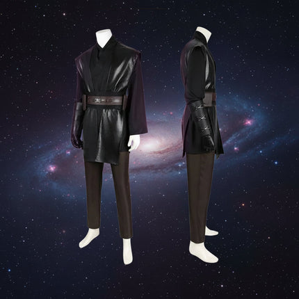 Kostium cosplay Jedi z płaszczem i pasem w kolorze czarnym, dostępny w rozmiarach XS-3XL 7