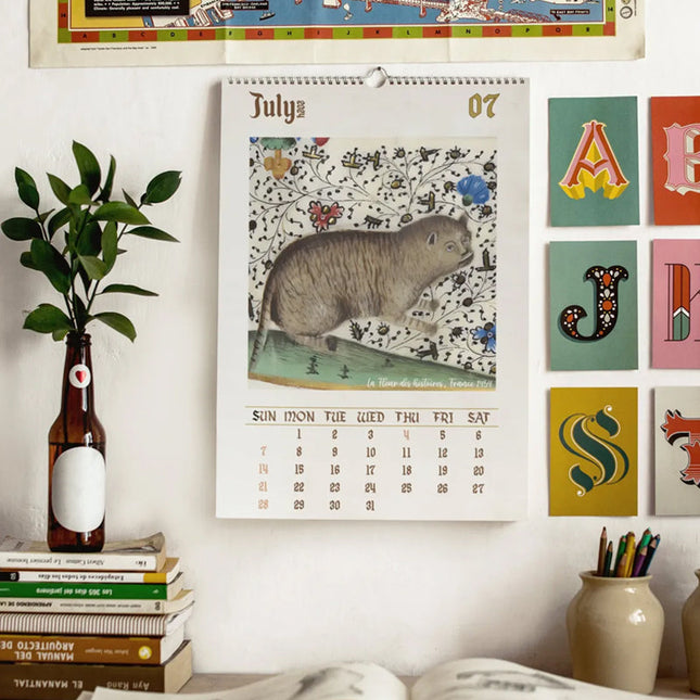 Koty w średniowiecznej oprawie pełnej detali 2