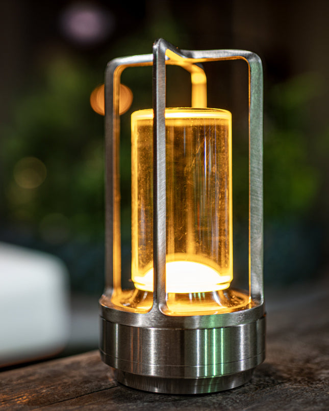 Kryształowa Lampa Ozdobna LED z Dotykowym Panelem, Wodoodporna, 3 Kolory Światła, Złota/Srebrna/Czarna, 9x17,5 cm 7