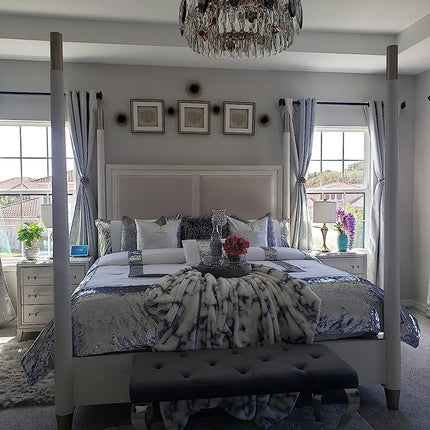 Kryształowy Żyrandol K9 w Różowym Złocie – Elegancki Żyrandol do Salonu, Sypialni i Pokoju z Możliwością Ściemniania 6