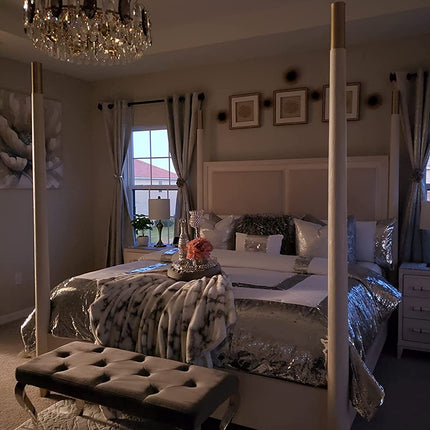 Kryształowy Żyrandol K9 w Różowym Złocie – Elegancki Żyrandol do Salonu, Sypialni i Pokoju z Możliwością Ściemniania 7