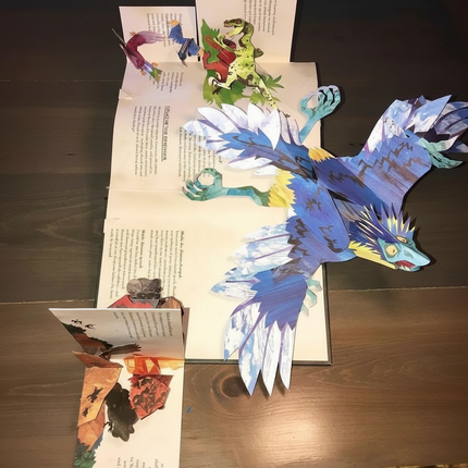 Książka 3D Pop-Up o dinozaurach dla dzieci z interaktywnymi scenami – angażująca przygoda edukacyjna z pełnokolorowymi ilustracjami 4