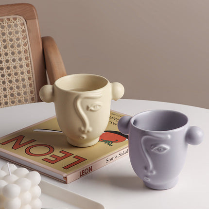 Kubek porcelanowy AphraStone – minimalistyczny geometryczny wzór – trwała jakość – wszechstronna funkcjonalność 2