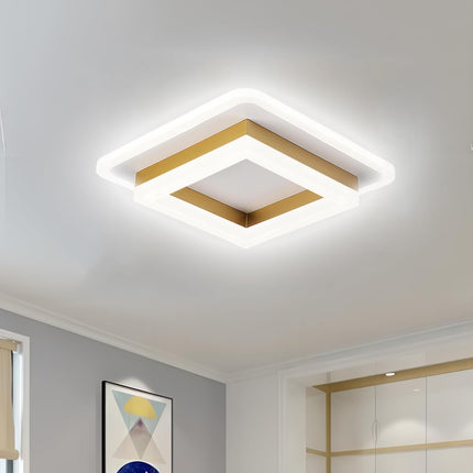 Kwadratowa Lampa Sufitowa LED Nowoczesna i Energooszczędna do Sypialni i Salonu – 1920 Lumenów, Czarna i Biała 8