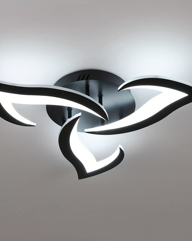 Kwiatowa Lampa Sufitowa LED 55/66 cm do Salonu i Sypialni – Elegancki Design z Wydajnością 3200 Lumenów 0