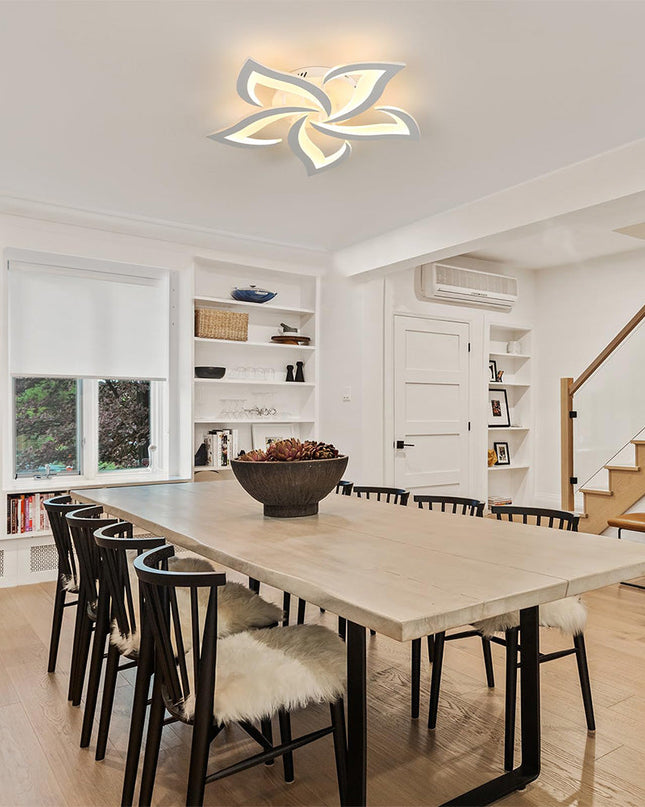 Kwiatowa Lampa Sufitowa LED 55/66 cm do Salonu i Sypialni – Elegancki Design z Wydajnością 3200 Lumenów 11