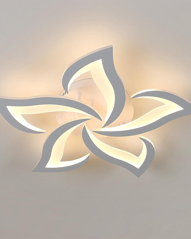Kwiatowa Lampa Sufitowa LED 55/66 cm do Salonu i Sypialni – Elegancki Design z Wydajnością 3200 Lumenów 16