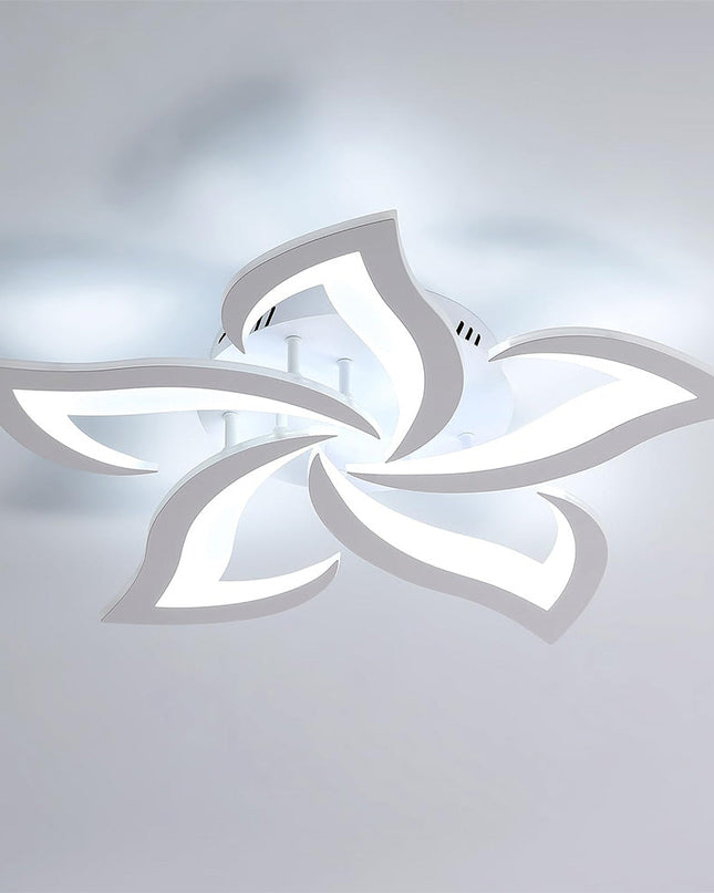 Kwiatowa Lampa Sufitowa LED 55/66 cm do Salonu i Sypialni – Elegancki Design z Wydajnością 3200 Lumenów 18