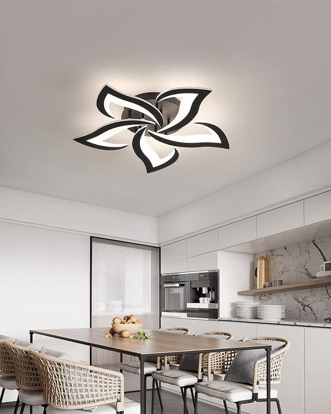 Kwiatowa Lampa Sufitowa LED 55/66 cm do Salonu i Sypialni – Elegancki Design z Wydajnością 3200 Lumenów 6