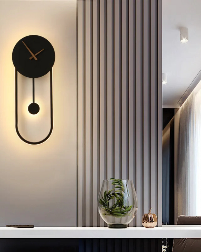 LED-owy Zegar Ścienny w Minimalistycznym Stylu Horalis 1