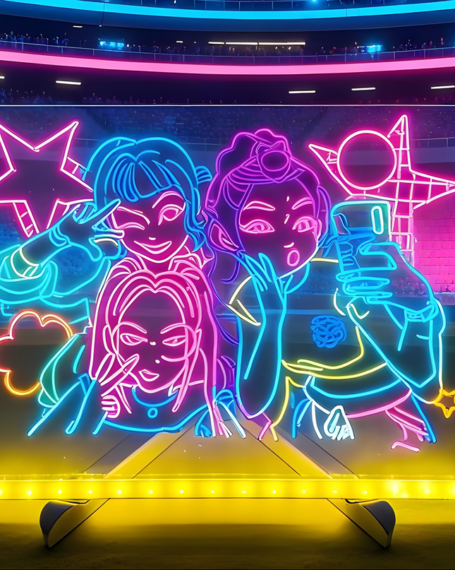 LED Light Panel with 7 Neon Colors – USB-Powered Acrylic Board for Creative Drawing and Decoration 3