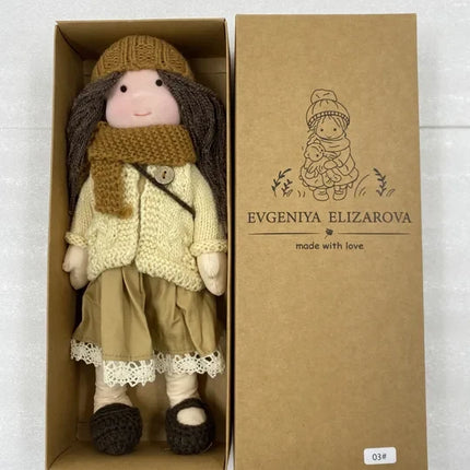 Lalka Waldorf ręcznie wykonana z ekologicznych materiałów, miękka pluszowa zabawka dla dzieci powyżej 3 roku 4