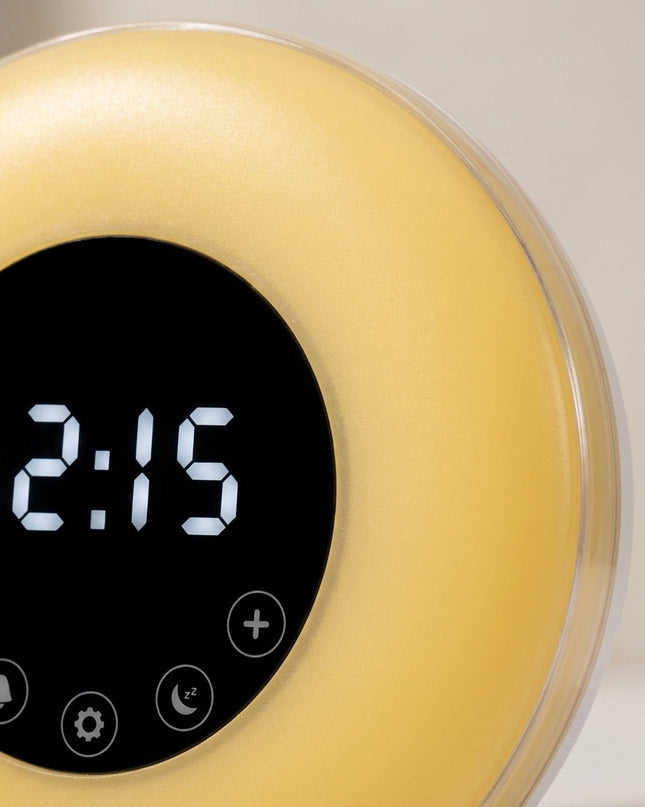 Lampa alarmowa z symulacją wschodu słońca, oferująca 25 naturalnych dźwięków, 20 2