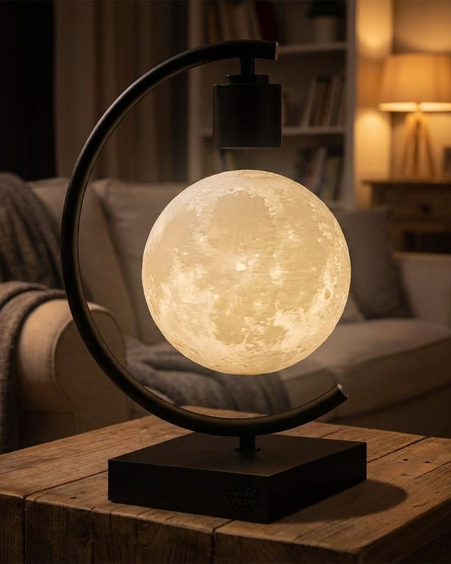 Lampa Księżycowa Lewitująca z Regulowanym Światłem LED, dekoracyjna lampa do wnętr 1