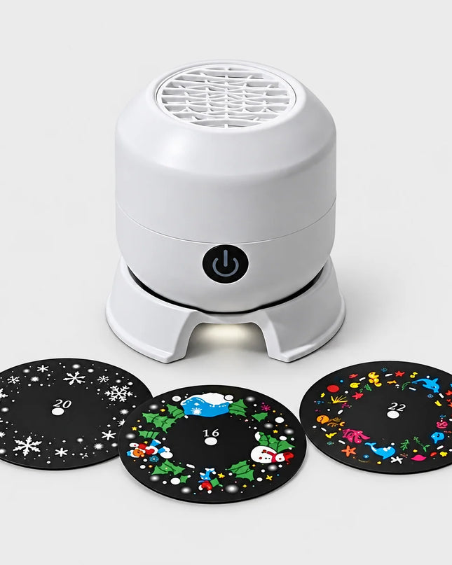 Lampa nocna z projektorem 360° do wnętrz z świątecznymi motywami HD, idealna do tworzenia 5