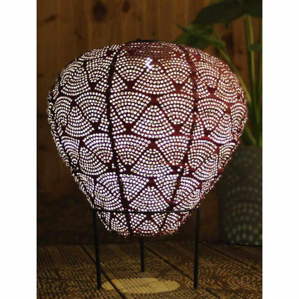 Lampa Ogrodowa Słoneczna w Kształcie Balonu – Metalowe Oświetlenie Zewnętrzne z Automatycznym Włączaniem, 26 cm x 30 cm 6