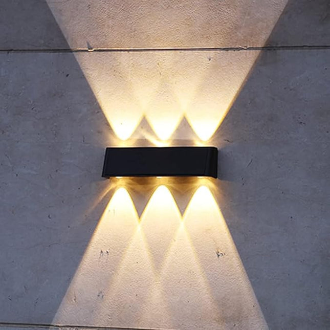 Lampa Ogrodowa Solarna Up Down – Nowoczesna Stojąca Lampa do Ogrodu, Ekologiczne Oświetlenie, 300 lm, Czarna 0