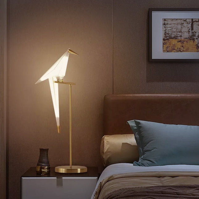Lampa Origami z Magnesem w Kształcie Ptaka – Nowoczesne Oświetlenie z Ciepłym Światłem do Domu 4