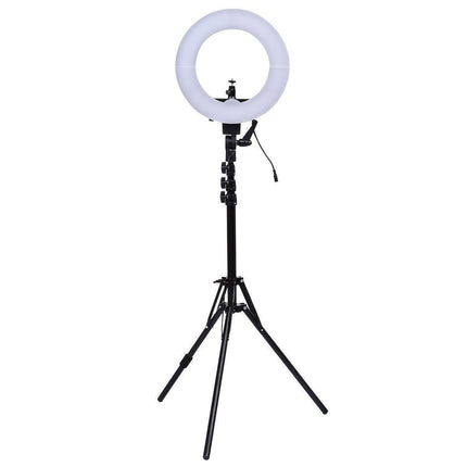 Lampa Pierścieniowa LED 12 Cali z Regulowanym Statywem i Filtrami Kolorów – Idealna do Fotografii i Wideo 0