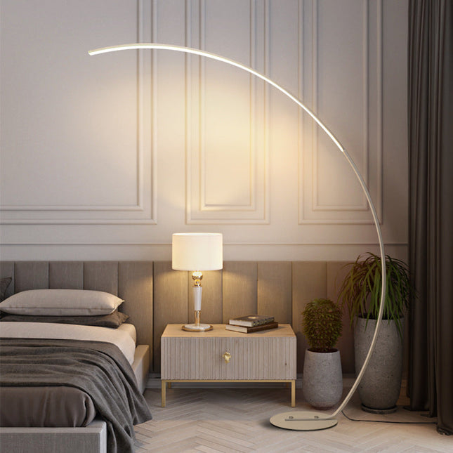 Lampa Podłogowa Czarna Ardorus, Nowoczesna Lampa Stojąca do Czytania z Technologią LED, 170 cm 1
