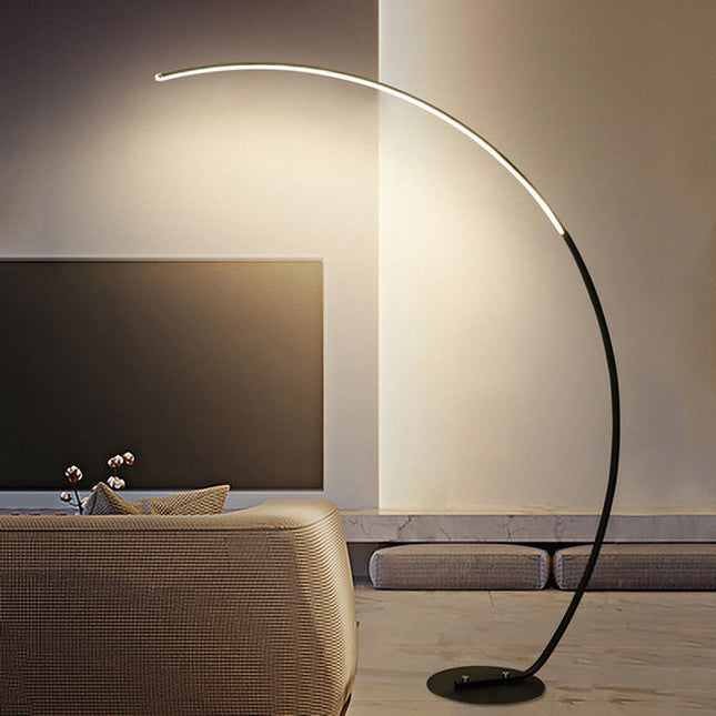 Lampa Podłogowa Czarna Ardorus, Nowoczesna Lampa Stojąca do Czytania z Technologią LED, 170 cm 4