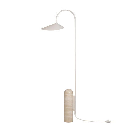 Lampa Podłogowa Czarna z Metalu i Marmuru – Elegancka Stojąca Lampa o Wysokości 136 cm do Nowoczesnych Wnętrz 1