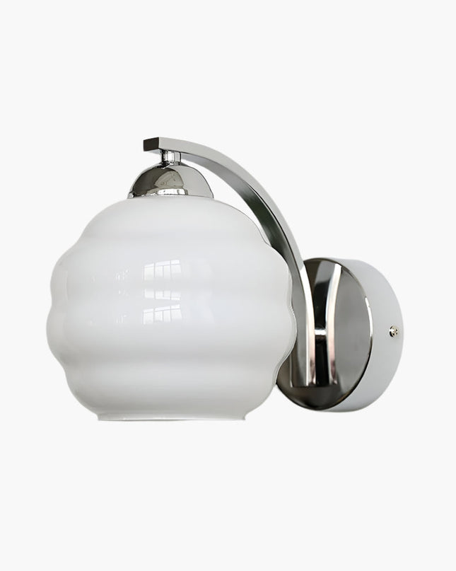 Lampa Ścienna Art Deco Kinkiet z Białym Szkłem i Złotym Wykończeniem – Stylowy Kinkiet na Ścianę do Wnętrz 10