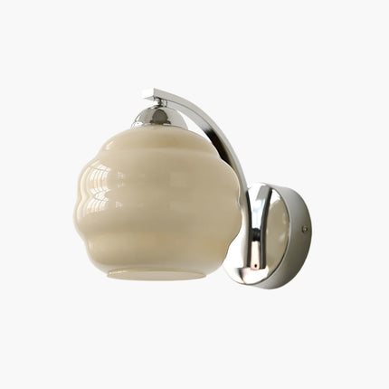 Lampa Ścienna Art Deco Kinkiet z Białym Szkłem i Złotym Wykończeniem – Stylowy Kinkiet na Ścianę do Wnętrz 9