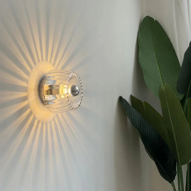 Lampa Ścienna Bauhaus w Stylu Nordyckim z Metalu i Szkła E14 – Elegancki Kinkiet Ścienny do Salonu i Korytarza 2