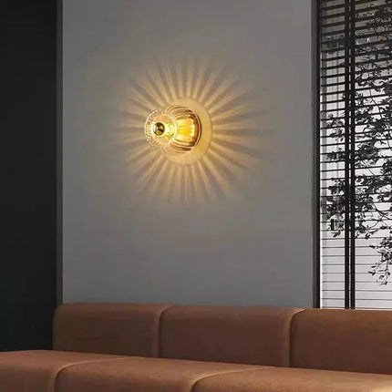Lampa Ścienna Bauhaus w Stylu Nordyckim z Metalu i Szkła E14 – Elegancki Kinkiet Ścienny do Salonu i Korytarza 3