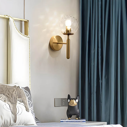 Lampa Ścienna Clair – Elegancki Kinkiet Ścienny z Szkła i Żelaza w Stylu Vintage, Idealna do Salonów i Sypialni 6