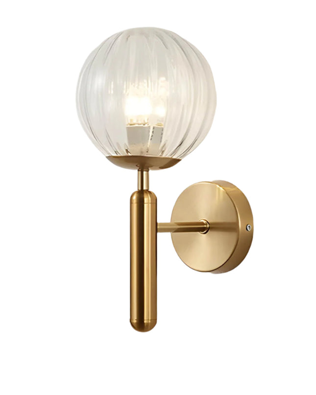 Lampa Ścienna Clair – Elegancki Kinkiet Ścienny z Szkła i Żelaza w Stylu Vintage, Idealna do Salonów i Sypialni 9