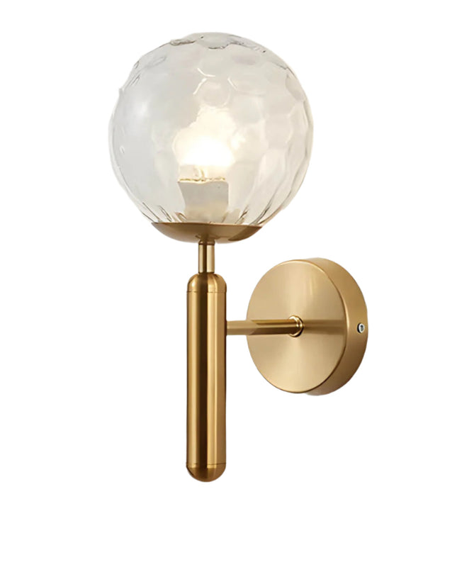 Lampa Ścienna Clair z Szkła i Metalu w Stylu Vintage – Elegancki Kinkiet Ścienny LED E27 do Nowoczesnych Wnętrz 10