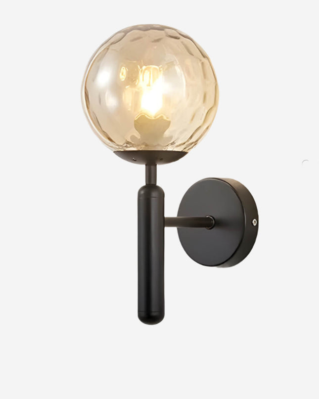 Lampa Ścienna Clair z Szkła i Metalu w Stylu Vintage – Elegancki Kinkiet Ścienny LED E27 do Nowoczesnych Wnętrz 12