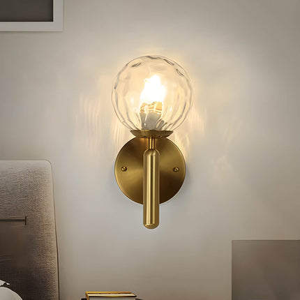 Lampa Ścienna Clair z Szkła i Metalu w Stylu Vintage – Elegancki Kinkiet Ścienny LED E27 do Nowoczesnych Wnętrz 8