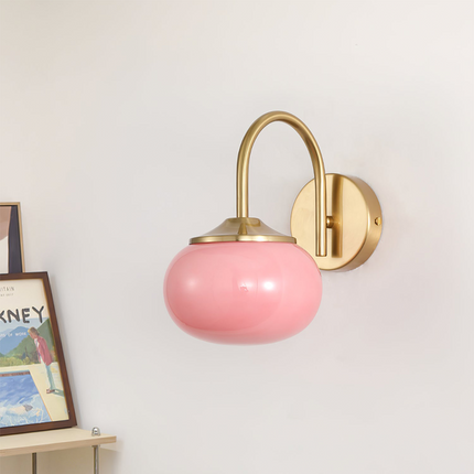 Lampa Ścienna Marshmallow w Stylu Skandynawskim z Miękkim Światłem do Sypialni i Pokoju Dziennym, Kinkiet Ścienny E27 0