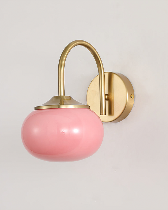 Lampa Ścienna Marshmallow w Stylu Skandynawskim z Miękkim Światłem do Sypialni i Pokoju Dziennym, Kinkiet Ścienny E27 1