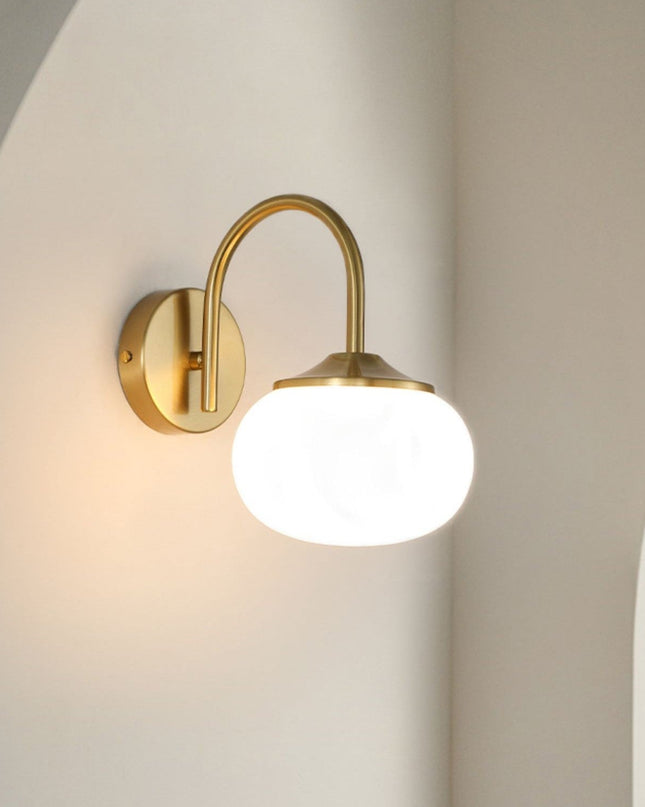 Lampa Ścienna Marshmallow w Stylu Skandynawskim z Miękkim Światłem do Sypialni i Pokoju Dziennym, Kinkiet Ścienny E27 2