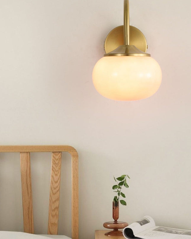 Lampa Ścienna Marshmallow w Stylu Skandynawskim z Miękkim Światłem do Sypialni i Pokoju Dziennym, Kinkiet Ścienny E27 3