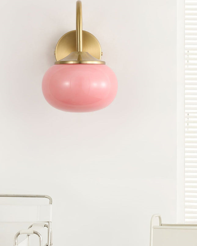 Lampa Ścienna Marshmallow w Stylu Skandynawskim z Miękkim Światłem do Sypialni i Pokoju Dziennym, Kinkiet Ścienny E27 7