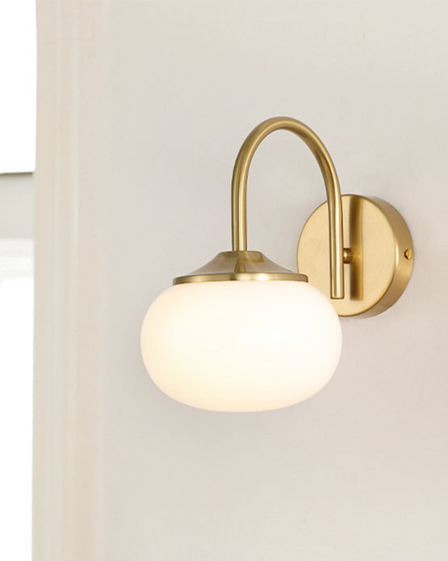 Lampa Ścienna Marshmallow w Stylu Skandynawskim z Miękkim Światłem do Sypialni i Pokoju Dziennym, Kinkiet Ścienny E27 9