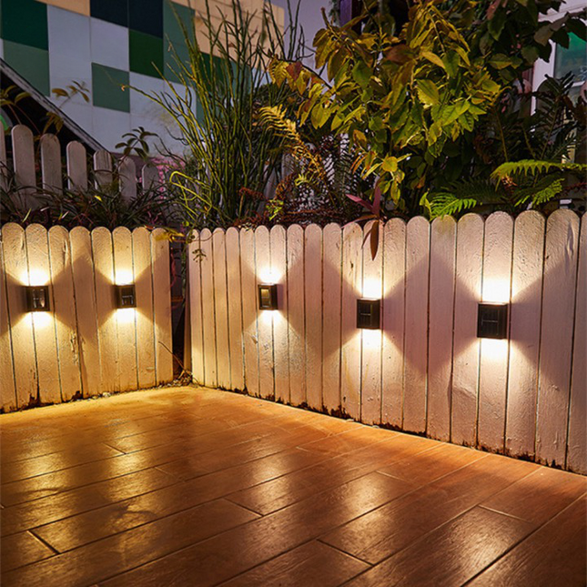 Lampa Solar LED na Ścianę IP65, Automatyczne Włączanie i Wyłączanie – Nowoczesne Lampy do Ogrodu 1