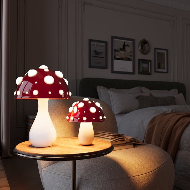 Lampa Stołowa Bezprzewodowa Amanita LED z Ciepłym Światłem – Elegancki Design do Salonów i Nocnych Stolików 0