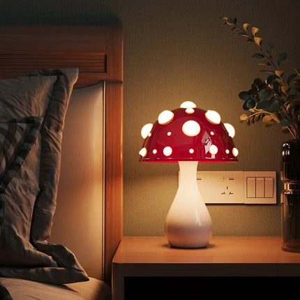 Lampa Stołowa Bezprzewodowa Amanita LED z Ciepłym Światłem – Elegancki Design do Salonów i Nocnych Stolików 1