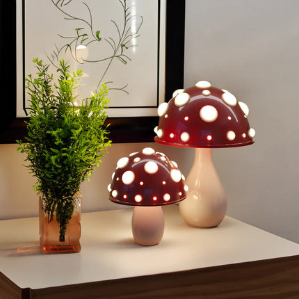 Lampa Stołowa Bezprzewodowa Amanita LED z Ciepłym Światłem – Elegancki Design do Salonów i Nocnych Stolików 2
