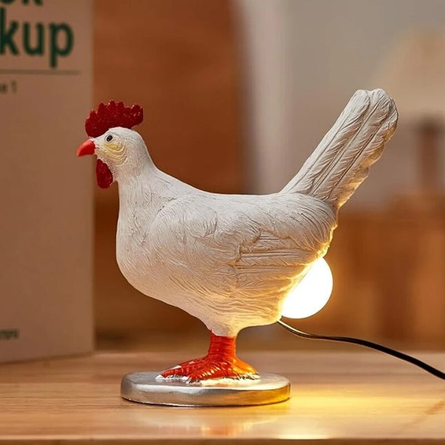 Lampa Stołowa Bezprzewodowa Kurczak LED - Urokliwa Lampka Nocna na Baterie 0