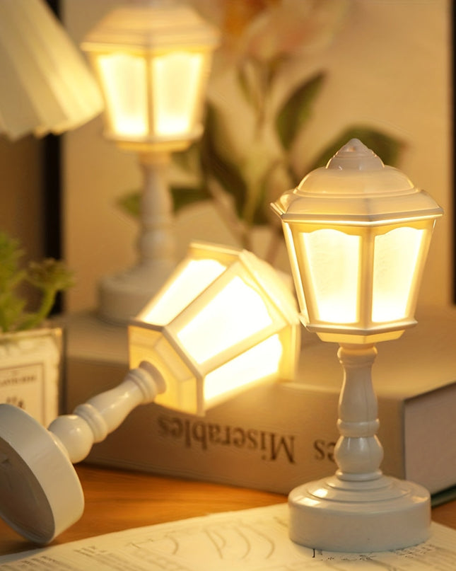 Lampa stołowa bezprzewodowa LED w stylu vintage z ciepłym światłem, kompaktowy design idealny do każdego 4