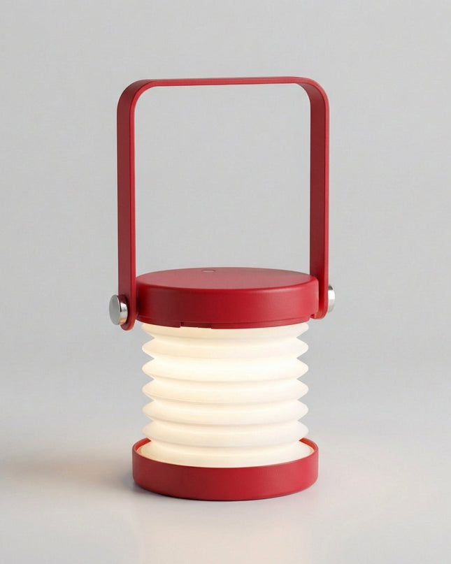 Lampa stołowa bezprzewodowa LED z dotykowym sterowaniem, nowoczesny design w drewnie i metalu, 5